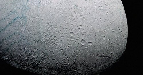 Something Weird Is Happening on Saturn's Snow-Covered Moon, Scientists Say