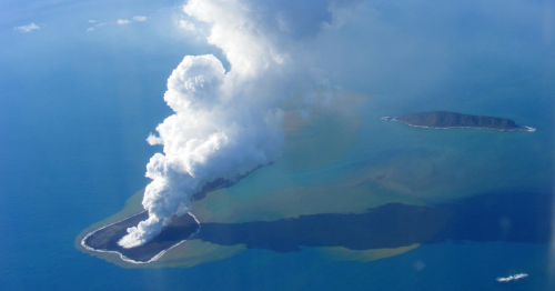 A Huge Volcano Is Creating a New Island in the Pacific Ocean in Real Time