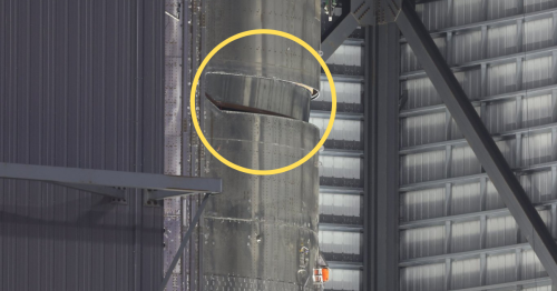 SpaceX Starship Spotted With What Looks Like a Janky Payload Door