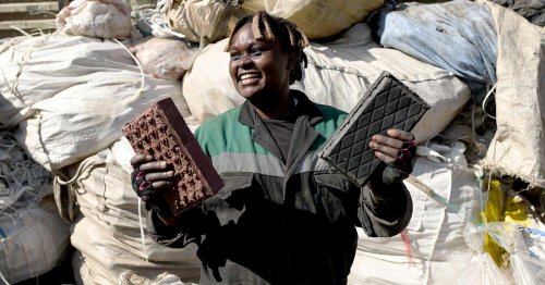 Kenyan Engineer Invents Method to Turn Waste Plastic Into Sturdy Construction Bricks
