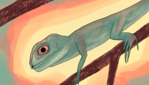 This reptile’s odd chompers clarify life after mass extinction
