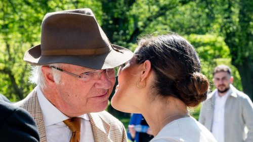 Bei Jubiläumsfeier kommt es zu niedlichem Moment mit Papa Carl Gustaf