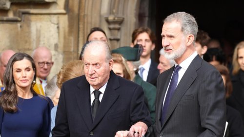 Juan Carlos: Subtile Annäherung? Bei Gedenkfeier in Windsor stützt er sich auf Sohn Felipe