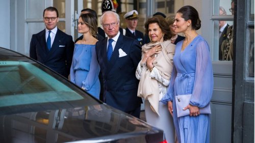 Prinzessin Sofia + Prinzessin Victoria verabschieden sich im Partnerlook
