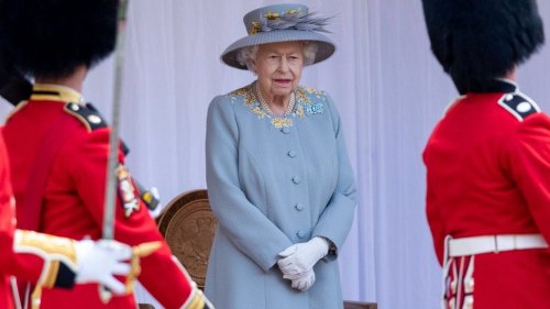 "Trooping the Colour"-Salut ohne die Queen