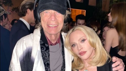 Express yourself! Die Pop-Ikone feiert mit Mick Jagger