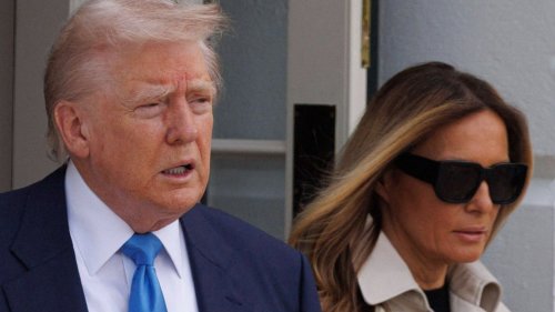 Donald Trump landet am Freitagabend