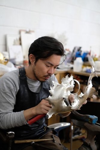 Meet the Maker Hammering Sheets of Metal into Nature-Inspired Vessels