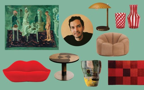 Giancarlo Valle Plots a Sumptuous Lounge Around a Salman Toor Painting