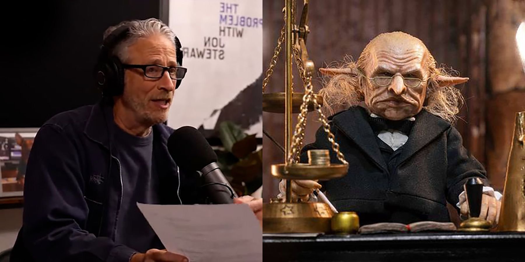 Jon Stewart Clarifies Remarks About J.K. Rowling And Harry Potter's Goblins