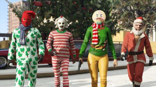 GTA 5's Holiday Event Has Christmas Trees, Masks, Car Horns, and More