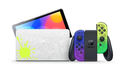 Nintendo Switch OLED Splatoon 3 Edition Releasing August 26