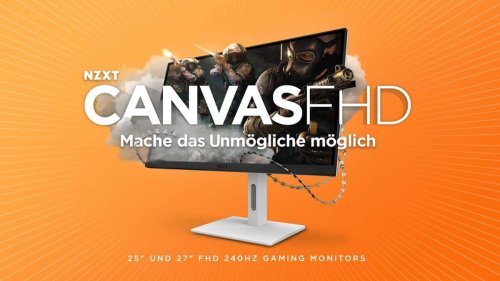 NZXT bringt die neuen Canvas FHD-Monitore für wettbewerbsorientierte Gamer