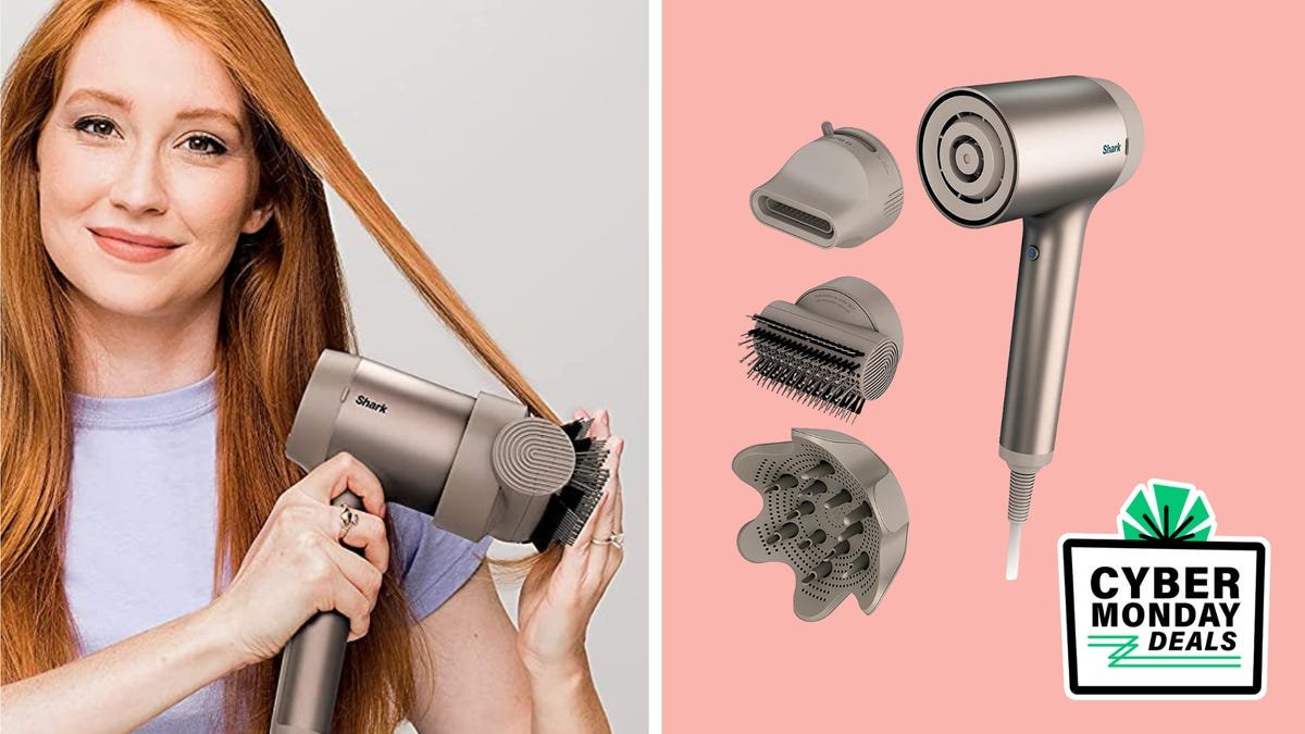 Save $70 on the super-powered with this Shark Hyperair blow dryer Cyber Monday deal