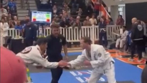 Video shows Mark Zuckerberg fighting in jiu-jitsu match; Facebook founder won gold, silver medals