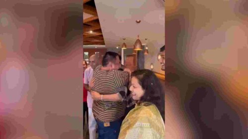 VIDEO: Dad embraces 50 and embraces his son in surprise birthday gift