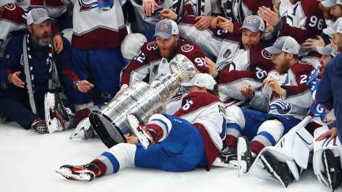'I guess it’s a new record': Avalanche dent Stanley Cup minutes after being crowned champions