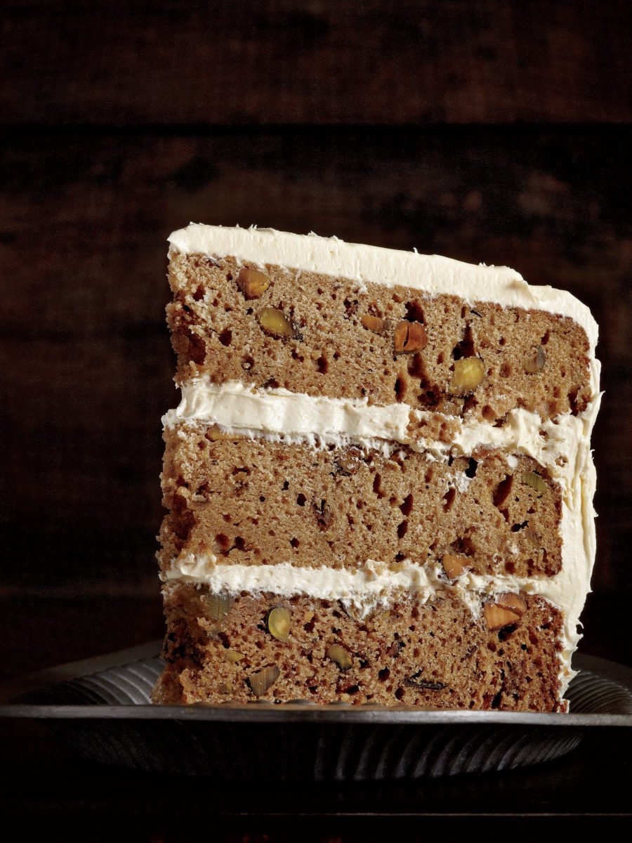 Brown Sugar, Pear & Pistachio Cake