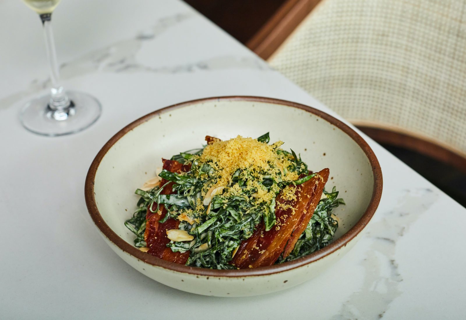 Collard and Little Gem Salad