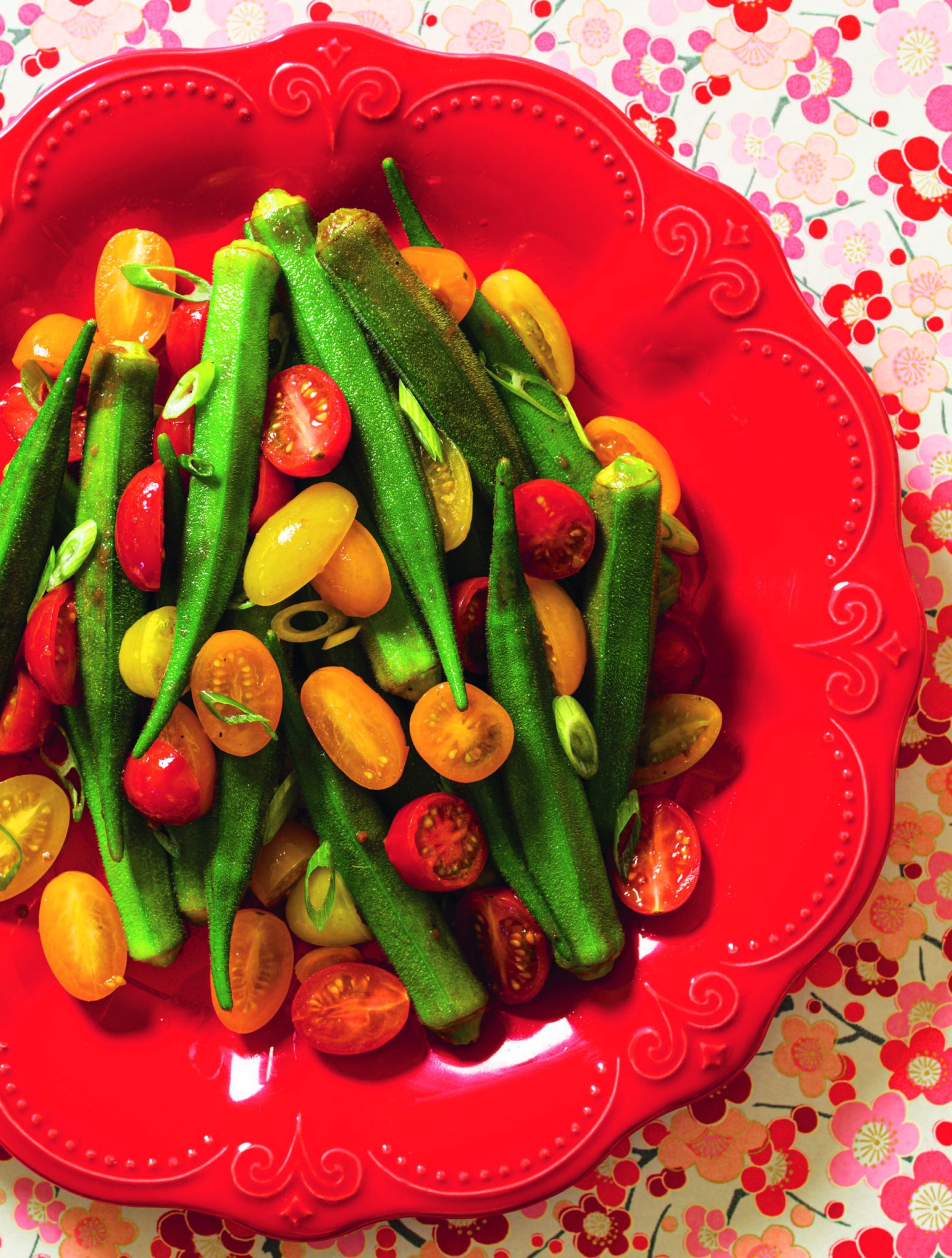 Okra and Tomato Stir-Fry