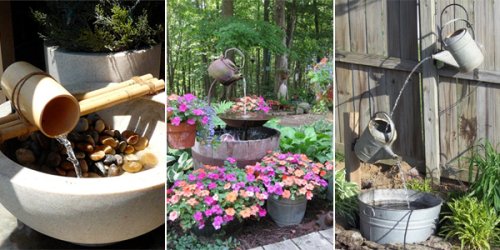 18 Fantastic Homemade Outdoor Fountains You Can Make YourSelf