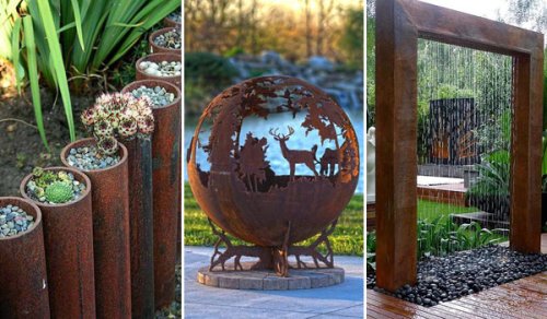 20 Incredible DIY Ideas For Outdoor Rusted Metal Will Blow Your Mind