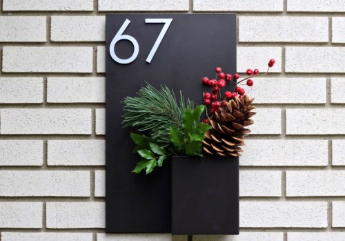 Object of Desire: House Numbers with Planters by Modern Aspect - Gardenista