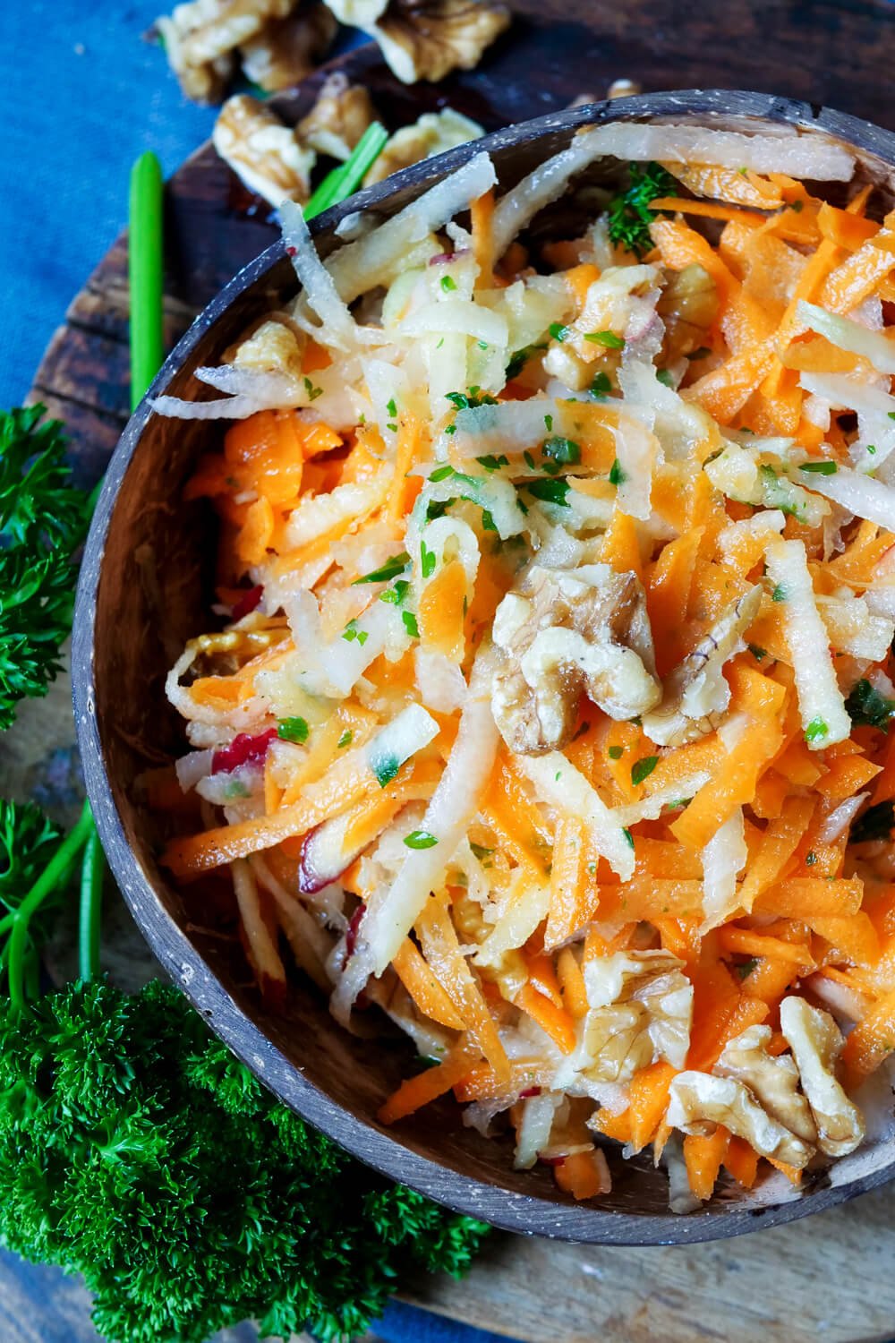 Rohkostsalat mit Möhre und Apfel – schnelles Rezept