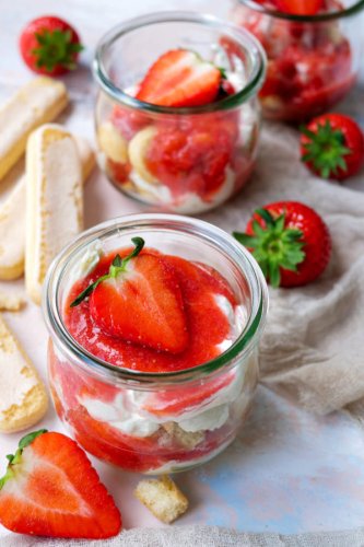Erdbeer-Tiramisu im Glas, blitzschnell und sündhaft gut!