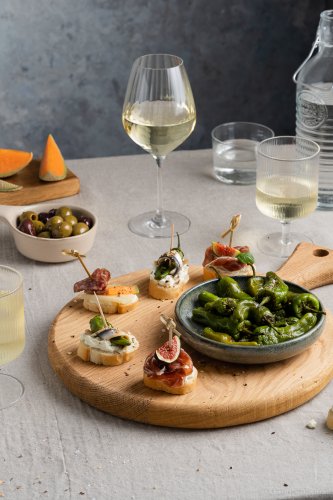 Spanische Pintxos mit Pimientos de Padrón