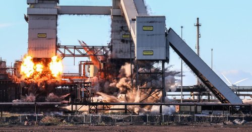 Gone forever - Redcar Coke Ovens disappear from skyline in controlled explosion