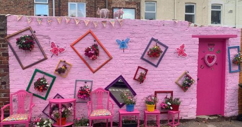 The back alleys which have been transformed in Saltburn