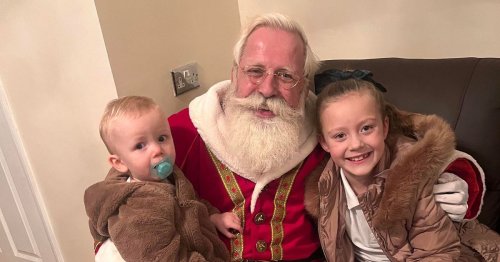 Santa Claus surprises Lydia-Grace in'magical ho ho home visit after she missed festive event