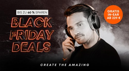 beyerdynamic Black Friday Deals: Bis zu 60 % Rabatt und Gratis-Kopfhörer