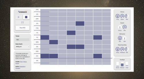 Der Online-Synthesizer asteroidblock.io arbeitet mit Daten der NASA