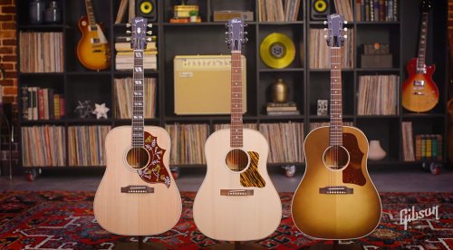 Noch mehr Gibson Faded Series: Ausgeblichene Hummingbird, J-35, J-45 + neue G-Bird