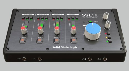 SSL 12: USB-Audiointerface mit 32 Bit Wandlern und vier Mic-Preamps