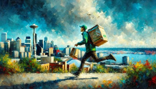 Struggle over minimum wage law tests the economics of food delivery in Seattle