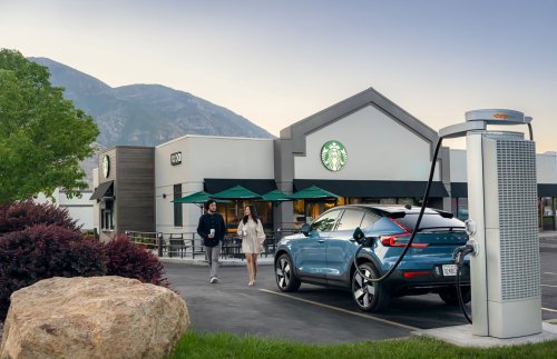 Get a jolt: Starbucks and Volvo reveal cities where EV drivers can charge up