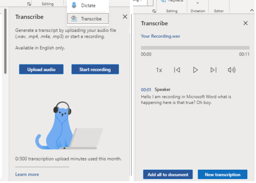 Microsoft adds automatic transcription to Word on the web — here’s how it works