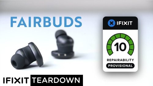 iFixit awards Fairphone Fairbuds earbuds highest repairable award