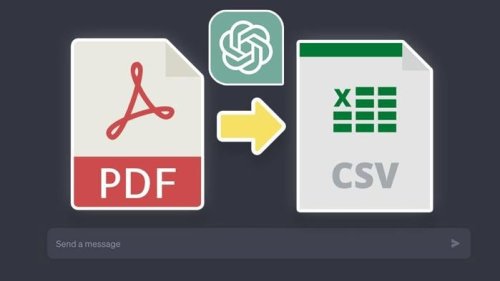 Use ChatGPT to convert PDF to CSV files for data extraction