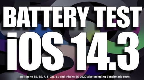 iOS 14.3 battery life test (Video)