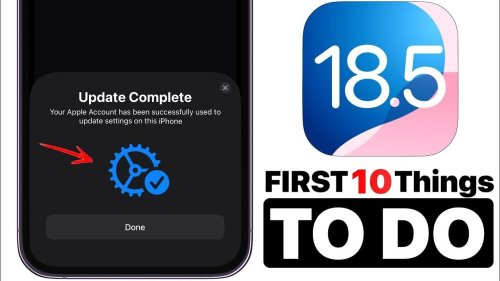 iOS 18.5 RELEASED - FIRST 10 Things To Do