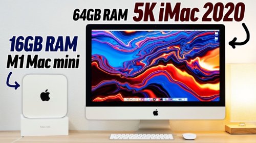 Apple M1 Mac Mini vs iMac 5K (Video)