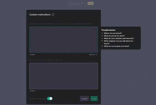 Using ChatGPT custom instructions to easily improve your productivity and results