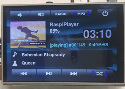 RaspiPlayer DIY Raspberry Pi MP3 music player