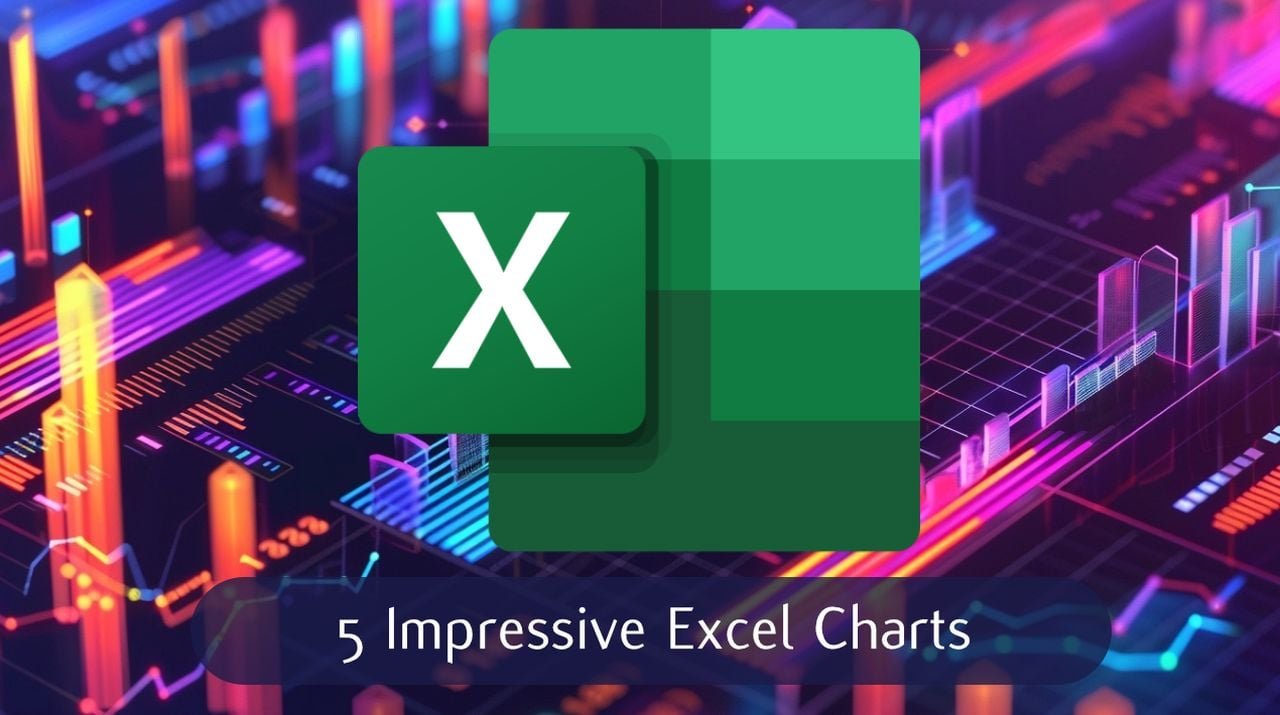 How to create impressive Excel Waffle, Variance, Dumbbell chart visuals and more