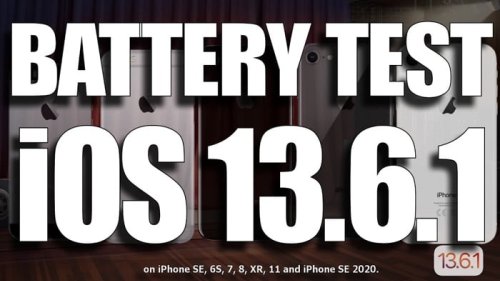 Battery life tests: iOS 13.6.1 (Video)