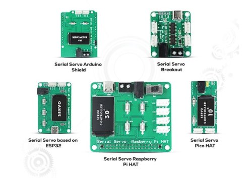 Serial Servo HATs and Raspberry Pi, Arduino expansion boards